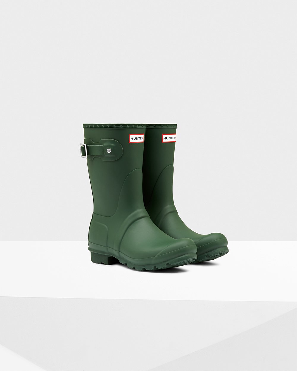 Women Hunter Original | Short Rain Boots Green | NZ-25408-ONZL